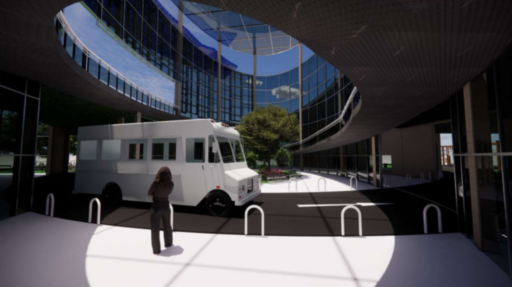 Bus Terminal project render
